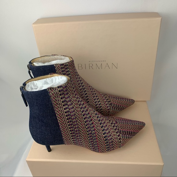 ❌SOLD❌Alexandre Birman Kittie Denim Bootie Sz 37 - Picture 8 of 16